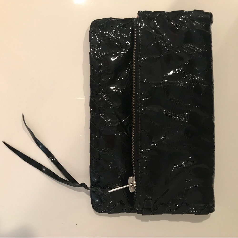 Black Patent Leather Clutch 🖤💕